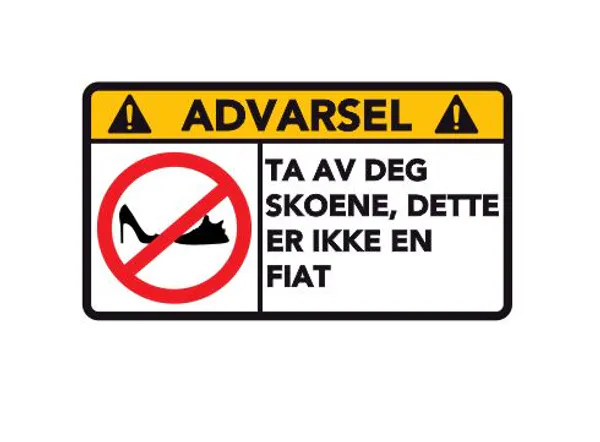 Hovedbilde Advarsel Dette Er Ikke En Fiat