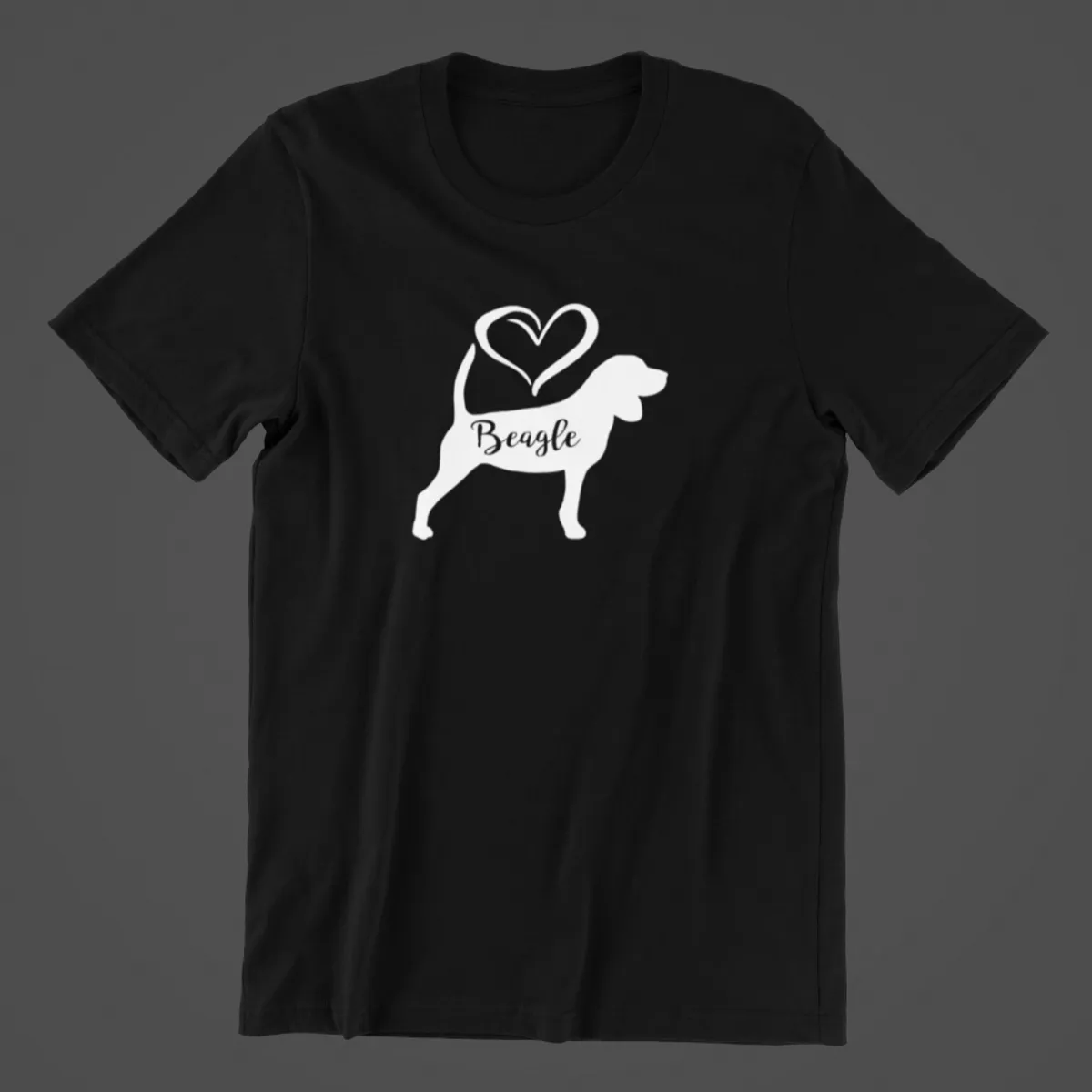 Beagle hjerte tskjorte