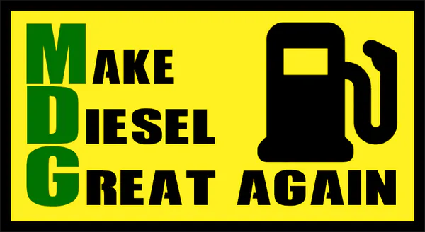 Hovedbilde Make Diesel Great again pumpe klistremerke